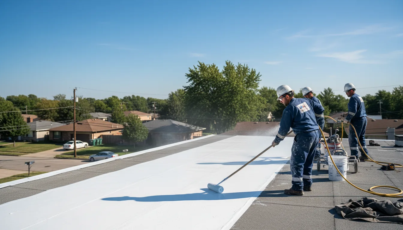 Commercial roof coating in Coahoma, TX near me
